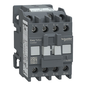 Contattore TVS SCHNEIDER ELECTRIC EasyPact LC1E0901F7 3P(3 NO)-AC-3 <= 440 V 9A con Bobina 110 V AC - Product Image 1
