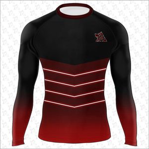 Profesional spandex tela hombres rashguard natación Tops Rash Guard, rash Guard UPF50 Rash gaurds para hombres personalizado OEM/ODM - Product Image 5
