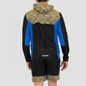 Chándal cortavientos impermeable para exteriores con estampado nuevo, ropa de entrenamiento transpirable de talla grande para correr en invierno, patrón sólido - Product Image 5
