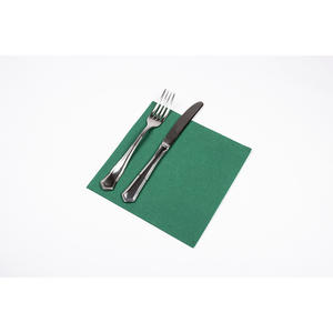 ผ้าเช็ดปากแบบจุดต่อจุด สีเขียว ขนาด 40x40 ซม. 50 ชิ้น 24 แพ็ค B2B - Product Image 1