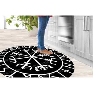 Alfombra Estampada Nórdica Escandinava - Decoración Moderna y Elegante para el Hogar, con Pelo Suave - Product Image 4