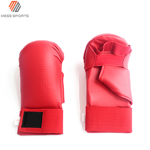 MESS SPORTS Sample Free Shipping Custom <b>Karate</b> Training <b>Gloves</b> Wholesale Best Price Red Color Rubber Unisex - Product Image 2