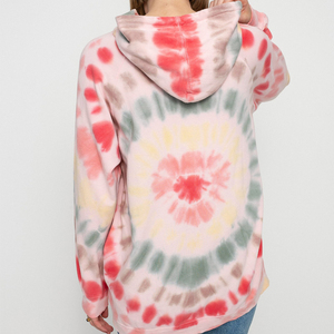 Sweat à capuche oversize imprimé décontracté pour femme 1Tie Dye imprimé Logo personnalisé à capuche pour l'hiver - Product Image 5