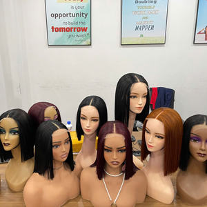 Vente en gros Perruques cheveux humains brut cheveux vietnamiens dentelle frontale perruque sans colle os droite suisse HD cheveux en gros - Product Image 1