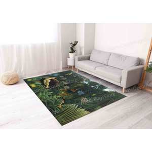 Henri Rousseau Printed <b>Rug</b> - Famous Art, Machine <b>Washable</b>, Living Room,Goblen <b>Rug</b> - Product Image 3