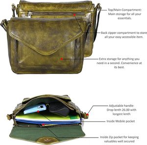 Elegantes bolsos de mano para mujer, bolsos de mano de cuero genuino OEM, monederos cruzados de diseñador disponibles a precios al por mayor inmejorables - Product Image 3