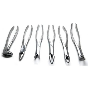 Pinzas extractoras dentales alemanas de acero inoxidable AISI 420, 65 incisivos, maquinaria quirúrgica de extracción de dientes óseos alveolares - Product Image 3
