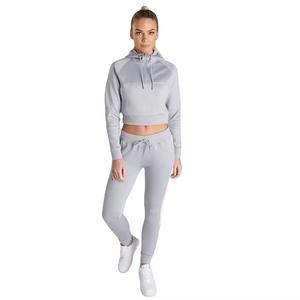 2025 logotipo personalizado moda Otoño e Invierno ropa deportiva Crop Tops Sudadera con capucha pantalones entrenamiento mujeres - Product Image 5