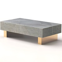 Table basse en incrustation d'os au design moderne pour salon, chambre à coucher, hôtel ou appartement, nouveauté