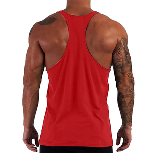 Débardeurs décontractés pour hommes Respirants 100% coton Chemises sans manches imprimées personnalisées - Product Image 3