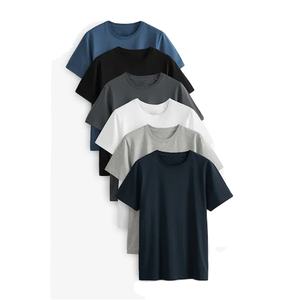 Camiseta de Algodón Lisa para Hombre, Manga Corta, Cuello Redondo, Camisetas 100% Algodón, Impresión Personalizada de Alta Calidad - Product Image 5