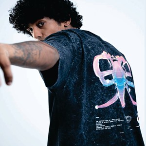 Camisetas de diseñador de algodón 100% de gran tamaño Vantage Wash para hombre, ropa de calle para hombre, ropa de Hip hop para hombre - Product Image 4