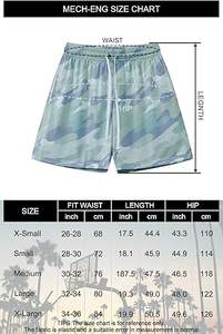 Pantalones Cortos Deportivos Transpirables con Logotipo Personalizado, Cintura Elástica, 100% Poliéster, Casuales de Verano, 5 Pulgadas, Talla Grande, Sublimación con Estampado Completo para Hombre - Product Image 6