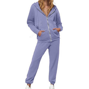 Chándal con cremallera de ajuste relajado con tela duradera y aspecto moderno Chándal clásico con cremallera con tela suave al tacto - Product Image 4