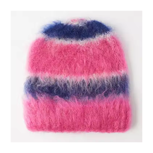 Gorros de mohair de alta calidad Gorros de mohair de invierno con estilo Gorros de punto Gorros de mohair - Product Image 3