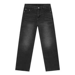 Pantalones Anchos Holgados para Hombre, Estilo Urbano, con Bordado, de Algodón, Vintage, Desgastados - Product Image 6