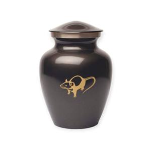 Urna Funeraria Moderna y Elegante de Color Marrón con Motivo Animal Dorado para un Tributo Respetuoso y Elegante en el Hogar - Product Image 1