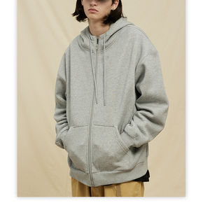 Sweat à capuche zippé décontracté uni de qualité supérieure Veste sweat à capuche zippé unisexe avec visage intégral Fabricants de vêtements Sweats à capuche à fermeture éclair personnalisés - Product Image 5