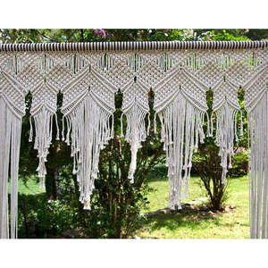 Lustre en macramé en coton, rustique et luxueux, en forme d'arche, pour mariage, décoration murale amovible, nouvel article, fournitures - Product Image 2