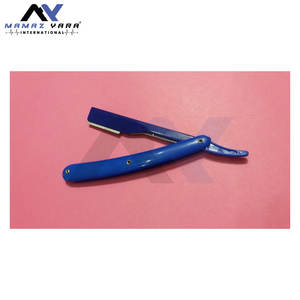 Navaja de Afeitar Profesional, Azul Mate, Deslizante, Recta, para Barberos, con Logotipo Personalizado Gratuito, Suministros de Barbería - Product Image 3