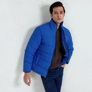 Fabricant de vêtements OEM personnalisé Vestes d'hiver rembourrées en duvet imperméable de grande taille pour hommes avec logo personnalisé - Product Image 6