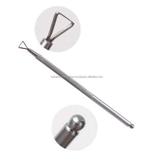 ไม้กดจมูกเล็บสแตนเลสแบบสองด้าน ใช้ซ้ำได้ สำหรับทำความสะอาดเล็บและทาเจลยูวี (แบบผลิตภายใต้แบรนด์ส่วนตัว) - Product Image 2