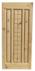 ประตูไม้เนื้อแข็งที่ทันสมัยปรับได้สำหรับห้องนั่งเล่นและห้องน้ำ - Product Image 3