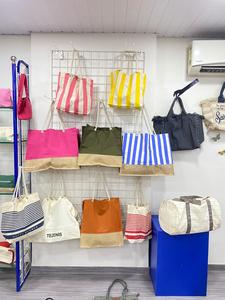 Bolso de playa de lona impreso shopper con correas de algodón fabricante y mayorista de estilo de asa de alta calidad de todo tipo de bolsos - Product Image 2