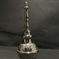 Arroseur traditionnel fait à la main décor marocain couleur personnalisée argent gracieux fleur conception OEM bougies accessoires de parfum