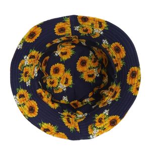 Chapeau seau en polyester à large bord avec logo personnalisé Casquette de pêche avec protection UV imperméable Casquette de pêcheur d'été Design floral - Product Image 5