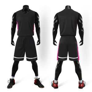 Ensemble de shorts et d'uniformes en jersey respirant pour hommes en techniques imprimées grande taille - Product Image 5