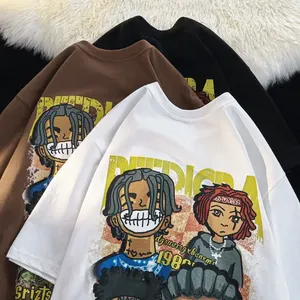 Camiseta Premium de algodón 100% ajustada para mujer, camiseta de manga corta con cuello redondo y estampado 3D, camiseta gruesa de gran tamaño 300 GSM - Product Image 3