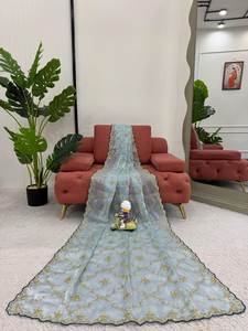 Vente chaude Banarasi doux soie Saree dernière conception mariée mariage Festival porter indien pakistanais vêtements en gros prix - Product Image 3