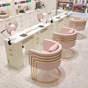 Professioneller Moderner Maniküretisch mit Staubabsaugung und LED-Lampe Robuster Nageltisch für Salon Spa Mall Schönheitsmöbel - Product Image 3