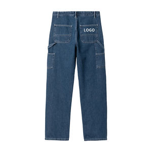 Custom Design Logo Oversized High Quality Baggy <b>Men's</b> <b>Jeans</b> Pants for <b>Men</b> New Fashion Breathable <b>Jeans</b> Denim Pants - Product Image 2