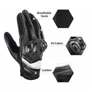 Gants de moto pour sports de plein air Gants de moto avec logo personnalisé Gants de moto antidérapants fabriqués au Pakistan - Product Image 2