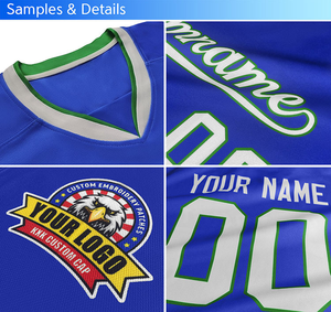 Jersey de Hockey sobre Hielo Personalizado en Amarillo, Negro y Rojo, con Parche de Capitán, Nombre del Equipo, Número y Logotipo Impresos, Tela Profesional 100% Poliéster, Servicio OEM - Product Image 5