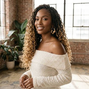 Extensions de <span class=keywords><strong>cheveux</strong></span> synthétiques en gros, 22 pouces, style Deep Wave, Water Wave, Twist, Goddess Braids, Ombré Blond - Product Image 2