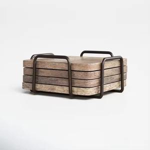 Ensemble de sous-verres de forme hexagonale en bois et en marbre sous-verres décoratifs élégants pour thé café vaisselle de maison moderne Durable - Product Image 3