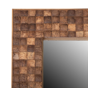 Nouveau design rustique naturel coquille de noix de coco incrustation miroirs décor mur maison décoration intérieure en gros du Vietnam - Product Image 2