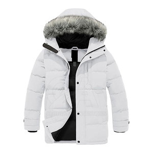 Veste d'hiver rembourrée pour homme, doublée, chaude, en fausse fourrure, à capuche, vente en gros - Product Image 1