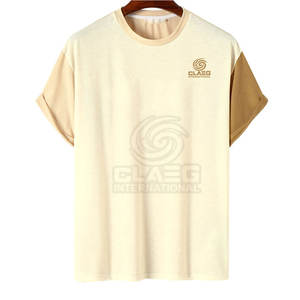 Ropa de calle de manga corta, camiseta teñida Lisa para hombre en diferentes colores, camiseta transpirable de calidad Premium de secado rápido para hombre - Product Image 1