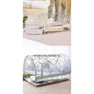 Boîte de cartes d'invitation de mariage en bois de qualité luxueuse avec noms et dates personnalisés - Product Image 4