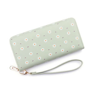 Portefeuille Bracelet Pour Femmes En Cuir Véritable Dames Pochette Chaîne En Argent Haute Qualité En Cuir Bourse Portefeuille Pour Femmes - Product Image 1