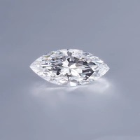Diamant de laboratoire certifié IGI, taille marquise, 0,5 ct, 1 ct, 1,5 ct, 2 ct, 3 ct, diamant synthétique CVD
