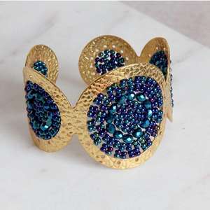 2024 diseño Original personalizado al por mayor brazalete de moda oro genuino Irregular plisado abierto ancho brazaletes de latón - Product Image 2