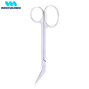 Tijeras de Podología de Acero Inoxidable con Una Hoja Dentada y Una Hoja Recta, Tijeras para Uñas de los Pies con Anillo Grande, Herramienta Profesional - Product Image 2