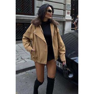 Chaqueta Parka Bomber con Cuello de Piel para Mujer, Modelo 6136 - Product Image 2