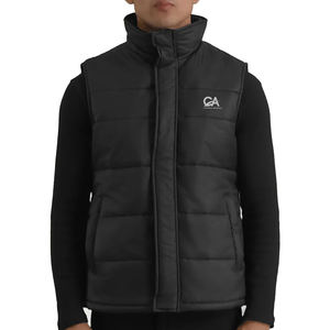 Personalizado sin mangas de alta calidad Unisex Otoño Invierno personalizado en blanco liso burbuja Dowm Puffer Softshell Chaleco de gamuza para hombres - Product Image 4