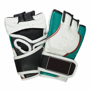 Vente en gros de gants d'entraînement de boxe et de MMA professionnels Demi-doigt personnalisé avec cuir et cuir PU - Product Image 3